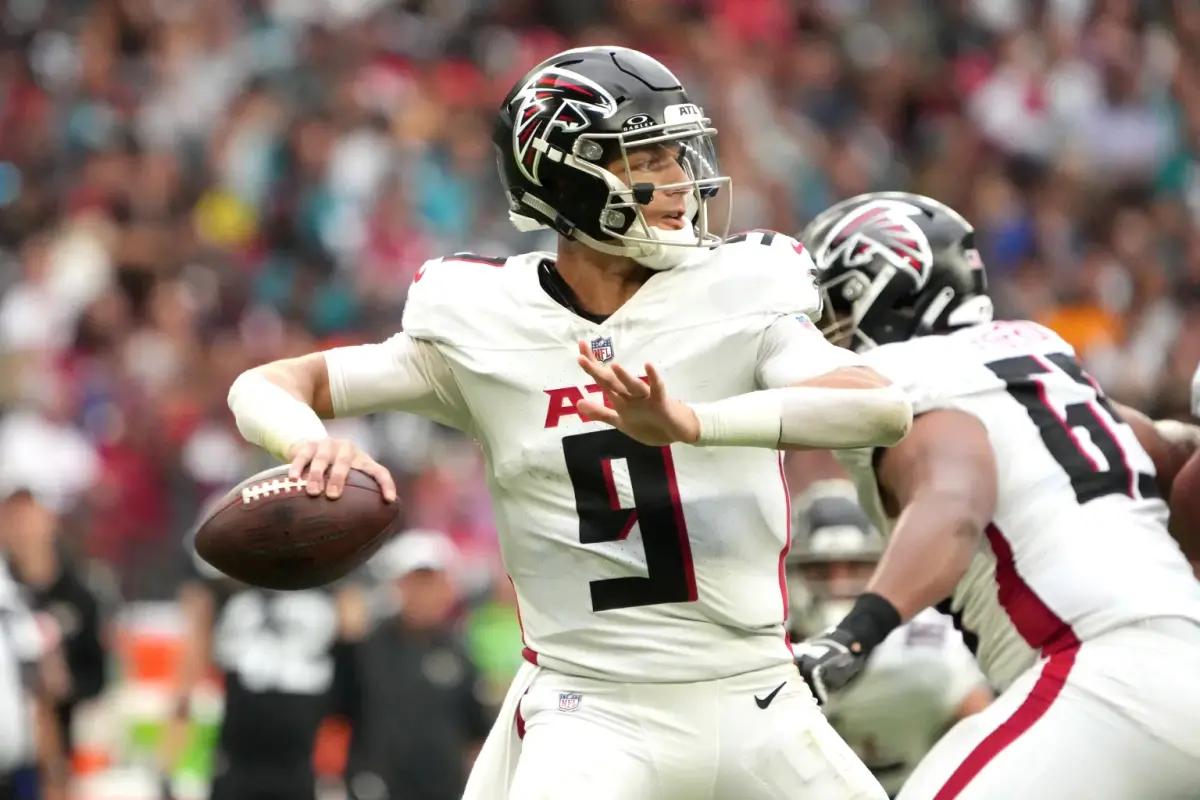 Desmond Ridder nearly matched his career total of turnovers in Sunday's game alone.